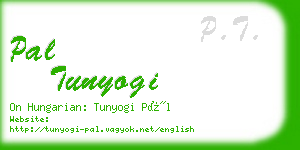 pal tunyogi business card